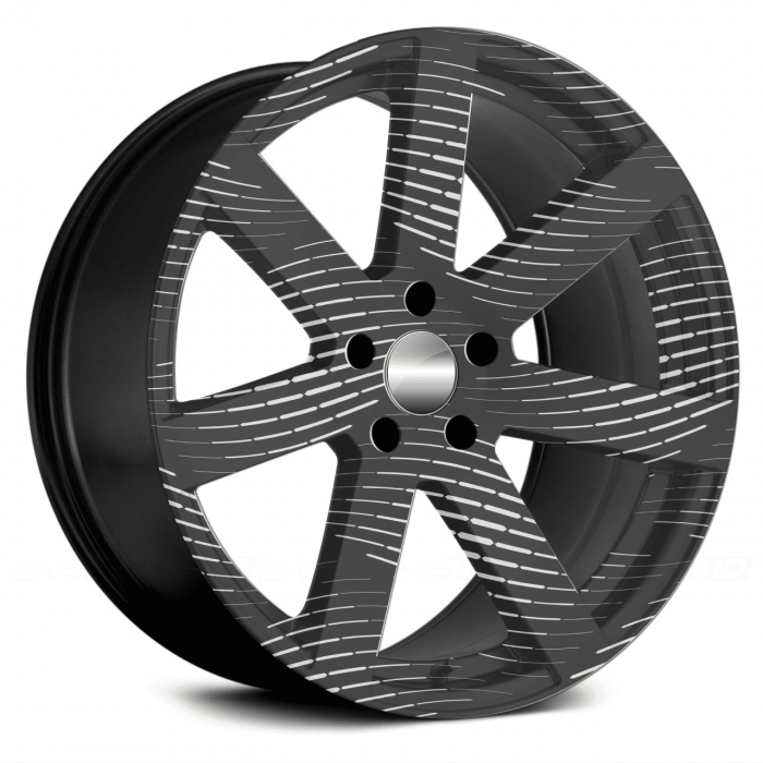 Set 4 Folii Imprimate Outdoor cu EcoSolvent, autoadezive, pentru decorarea jantelor auto, dimetru 60 cm, model FJT-23 [3]