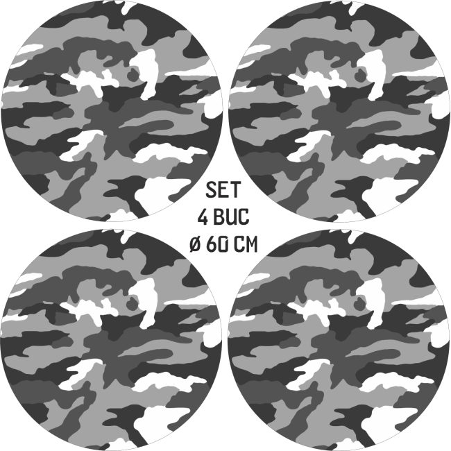 Set 4 Folii Imprimate Outdoor cu EcoSolvent, autoadezive, pentru decorarea jantelor auto, dimetru 60 cm, model FJT-24 [4]