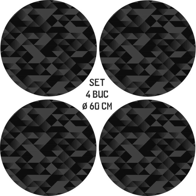 Set 4 Folii Imprimate Outdoor cu EcoSolvent, autoadezive, pentru decorarea jantelor auto, dimetru 60 cm, model FJT-25 [3]