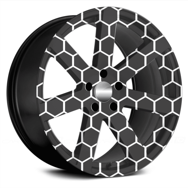 Set 4 Folii Imprimate Outdoor cu EcoSolvent, autoadezive, pentru decorarea jantelor auto, dimetru 60 cm, model FJT-26 [5]