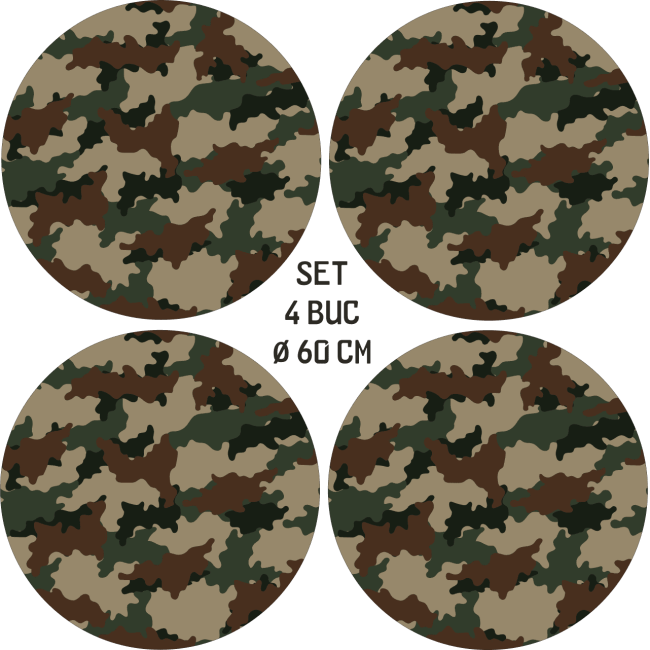 Set 4 Folii Imprimate Outdoor cu EcoSolvent, autoadezive, pentru decorarea jantelor auto, dimetru 60 cm, model FJT-27 [5]