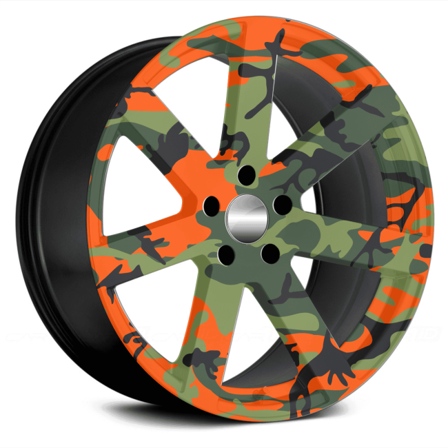 Set 4 Folii Imprimate Outdoor cu EcoSolvent, autoadezive, pentru decorarea jantelor auto, dimetru 60 cm, model FJT-29 [4]