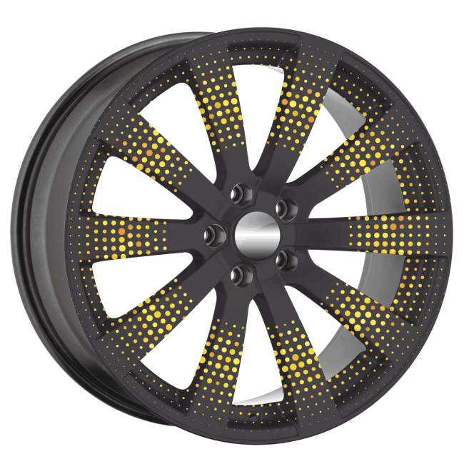 Set 4 Folii Imprimate Outdoor cu EcoSolvent, autoadezive, pentru decorarea jantelor auto, dimetru 60 cm, model FJT-41 [3]