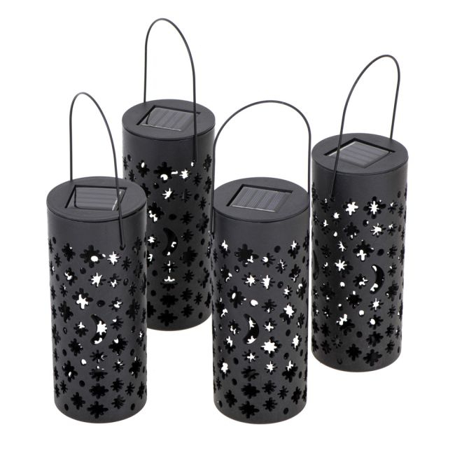Set 4 lampi solare de gradina cu picior si agatatoare tip "Felinar" cu LED [2]