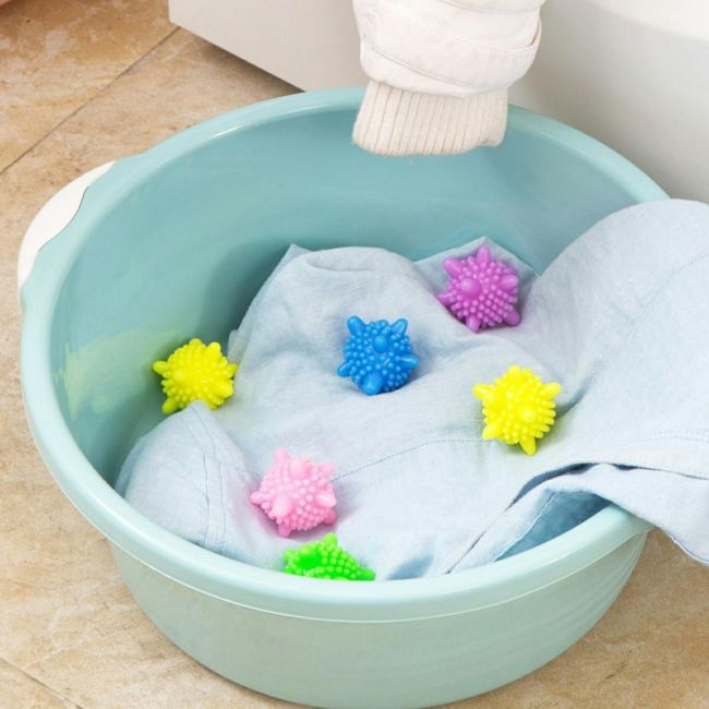 Set 5 bile anti-scamosare si inmuiere a rufelor, pentru masina de spalat [4]