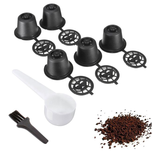 Set 5 capsule reutilizabile pentru Aparatele de Cafea Nespresso (Espressoare Nespresso) [4]