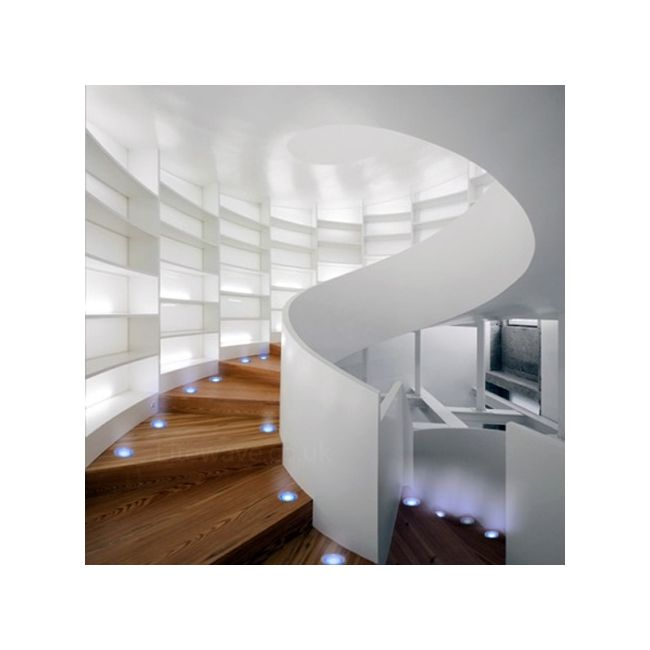 Set 6 Lampi LED Wireless, autoadezive, cu telecomanda, pentru iluminat scari sau mobilier [2]