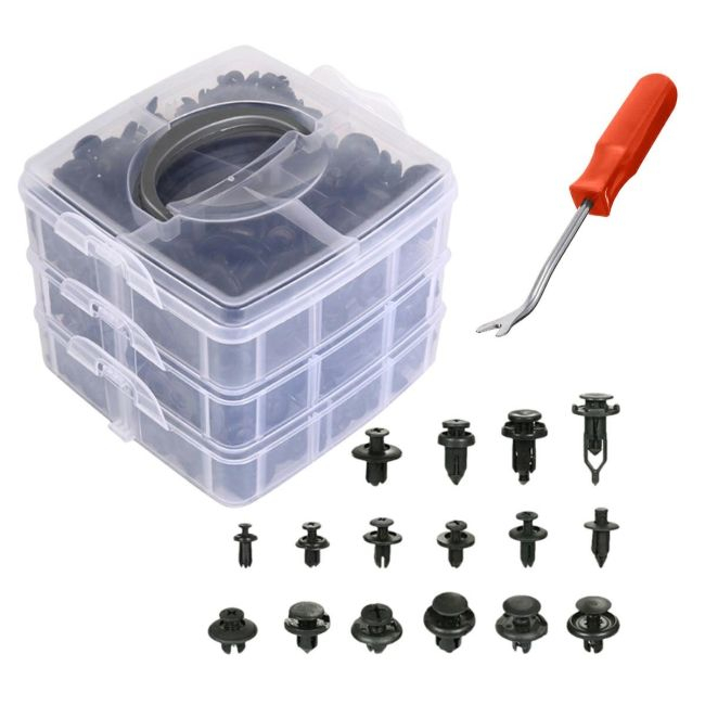 Set 625 clipsuri auto universale pentru montaj cu extractor inclus [2]