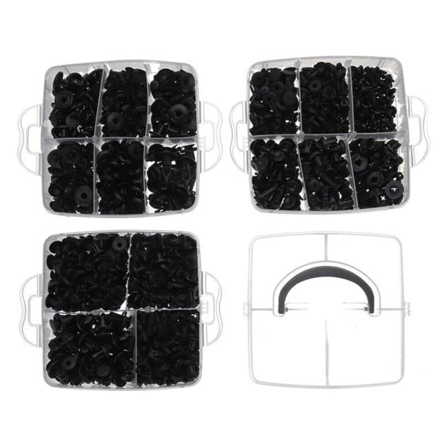 Set 625 clipsuri auto universale pentru montaj cu extractor inclus [7]