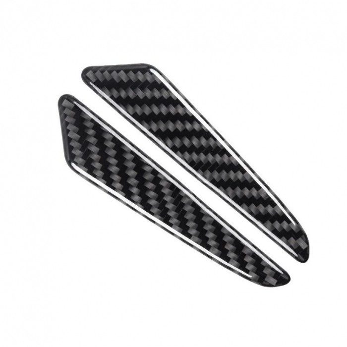 Set 8 elemente de protectie usa "Imitatie Carbon", flexibile, autoadezive, culoare Neagra [1]