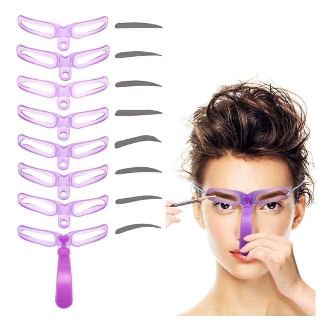 Set 8 sabloane profesionale pentru modelare sprancene [6]