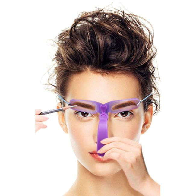 Set 8 sabloane profesionale pentru modelare sprancene [5]