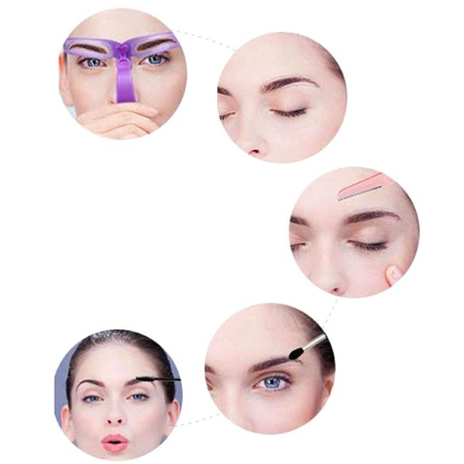 Set 8 sabloane profesionale pentru modelare sprancene [1]