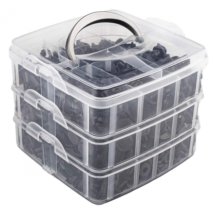 Set cleme - clipsuri reconditionare auto, 620 piese, diferite modele [1]