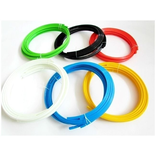 Set protectie jante, calitate Premium, 4 inele din plastic, culoare ROSU [3]