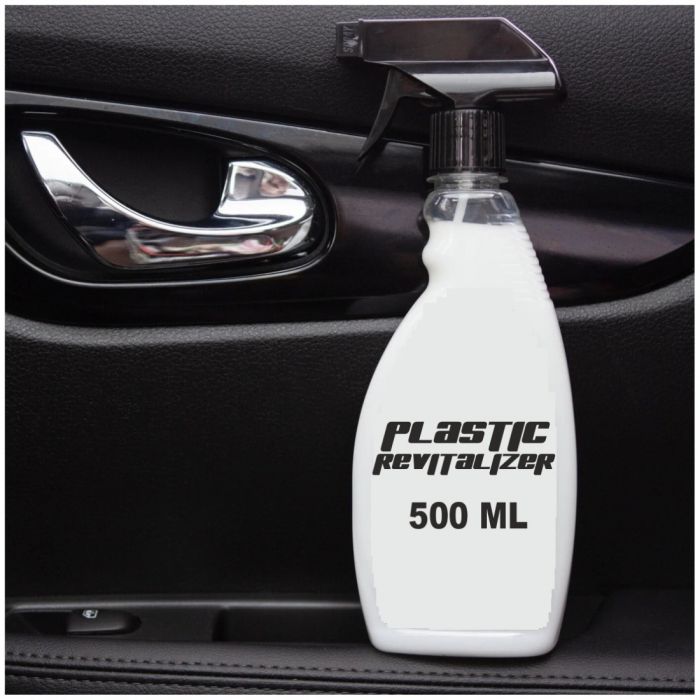 Solutie intretinere, revitalizare si curatare elemente din plastic, 500ml, cu pulverizator si aplicator [1]