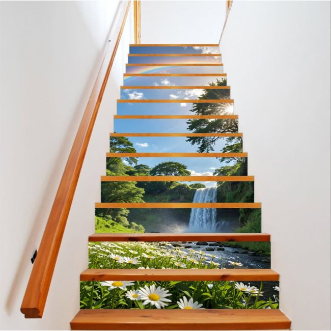 Sticker decorativ pentru scari interioare, print autoadeziv de inalta rezolutie, dimensine 200 x 124 cm, cod: AVX-STAIRS-18 [1]