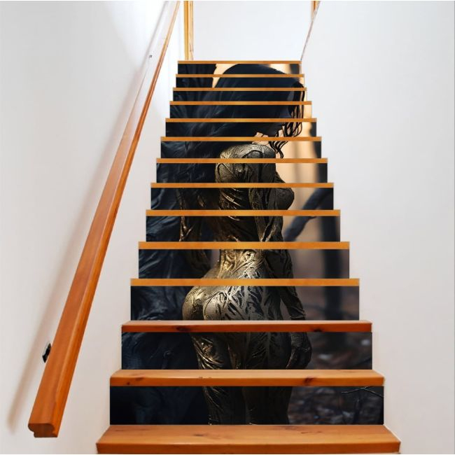 Sticker decorativ pentru scari interioare, print autoadeziv de inalta rezolutie, dimensine 200 x 124 cm, cod: AVX-STAIRS-20 [1]