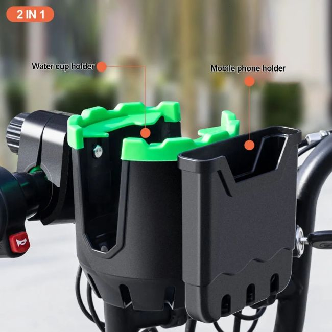 Suport 2-IN-1 pentru telefon si sticla de apa, montaj pe motocicleta, bicicleta, scuter, trotineta, carucior bebelus [2]