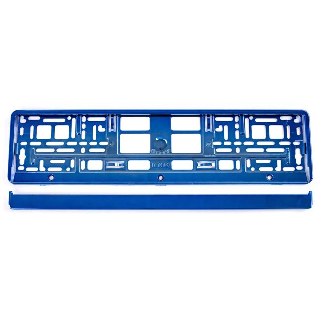 Suport numar inmatriculare din plastic, calitate Premium, culoare ALBASTRA [4]