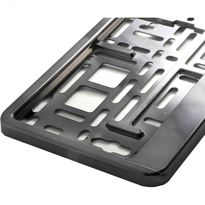 Suport numar inmatriculare din plastic, calitate Premium, culoare GRAFIT [1]