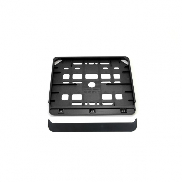 Suport numar inmatriculare negru pentru motocicleta 15 x 19cm [2]
