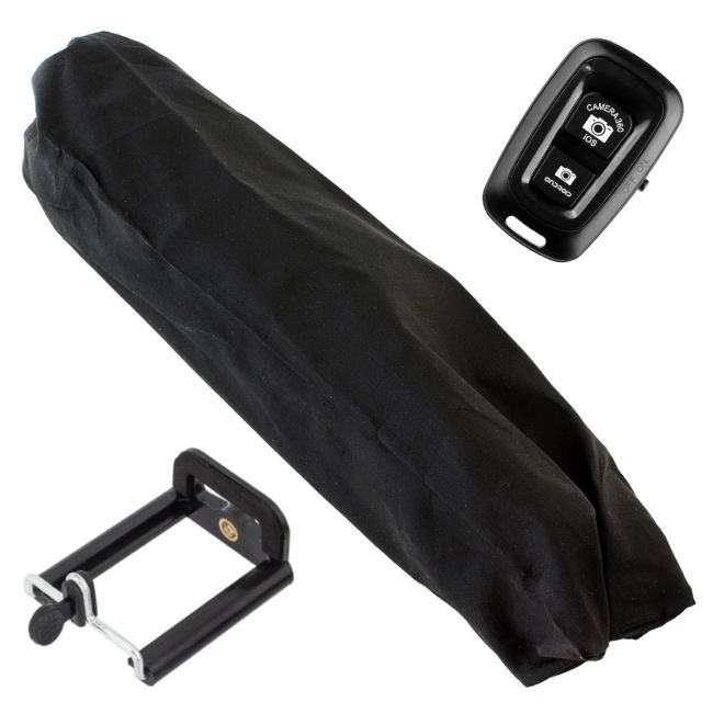 Trepied fotografic din aluminiu, compact, cu suport mobil 3D + Telecomanda Bluetooth [3]