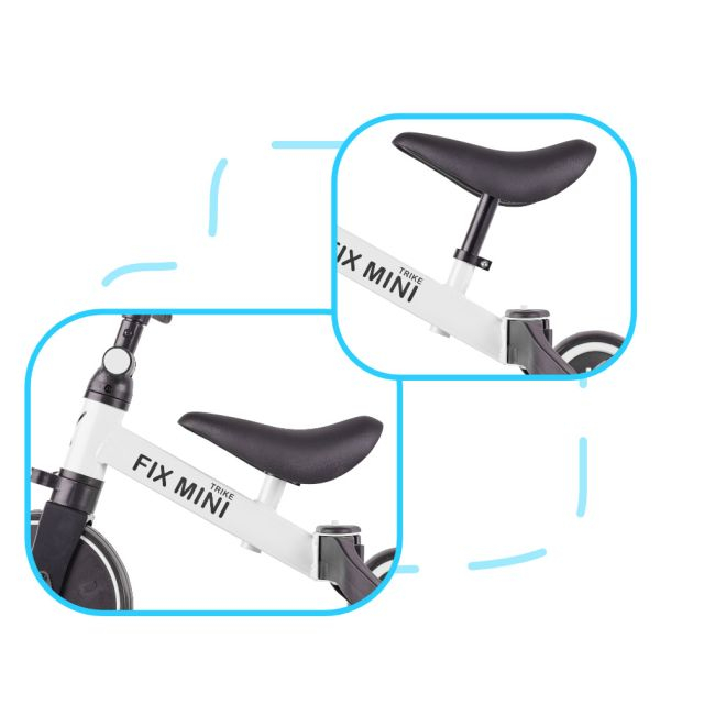 Tricicleta TRIKE FIX MINI, 3in1 adaptabila, culoare Alba [3]