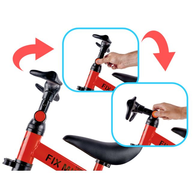 Tricicleta TRIKE FIX MINI, 3in1 adaptabila, culoare Rosie [2]