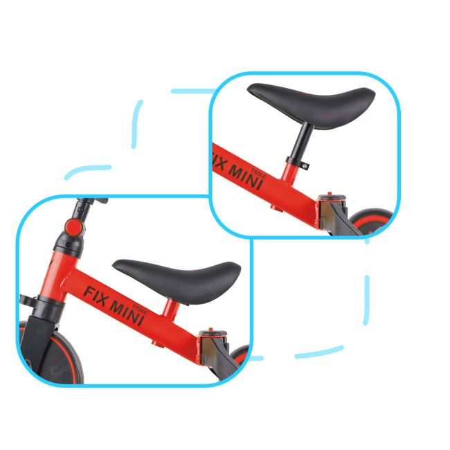 Tricicleta TRIKE FIX MINI, 3in1 adaptabila, culoare Rosie [3]