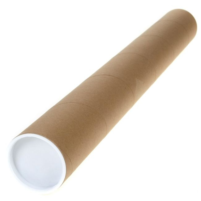 Tub din carton pentru protectie la transport folii si printuri, lungime 130 cm, diametru Ø76mm, grosime perete 4mm [2]