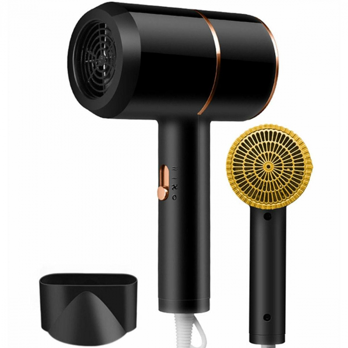 Uscator de par pentru casa sau calatorii, alimentare 220V, culoare Neagra, AVX-AG440E [1]