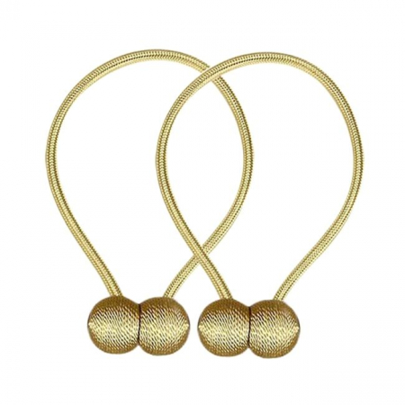 Bratara magnetica de prindere perdele/draperii, model GOLDEN BALLS [1]