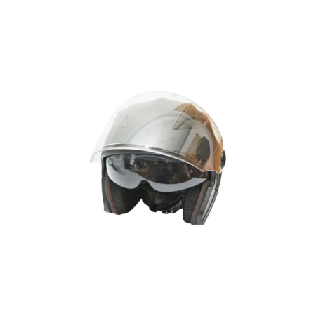 Casca moto tip jet neagra cu viziera transparenta si ochelari de soare marimea XL, model Urban [5]