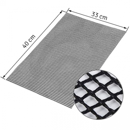 Covoras antiaderent din teflon pentru gatitul pe gratar, reutilizabil, lavabil, 40 x 33 cm [4]