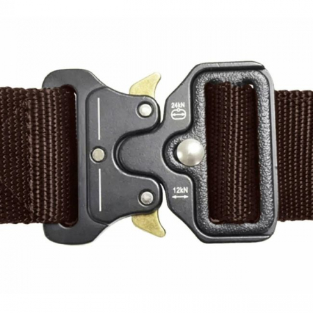 Curea Tactica pentru pantaloni, culoare Maro cu catarama Neagra [2]