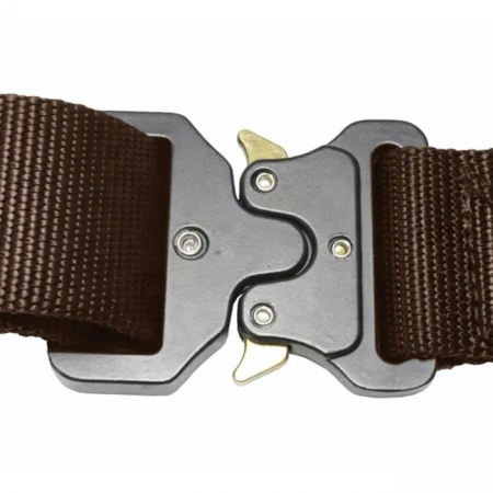 Curea Tactica pentru pantaloni, culoare Maro cu catarama Neagra [1]