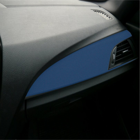Folii Auto - Folie Auto Colantare Trimuri, Model Catifea Albastru Navy, 100 x 45cm