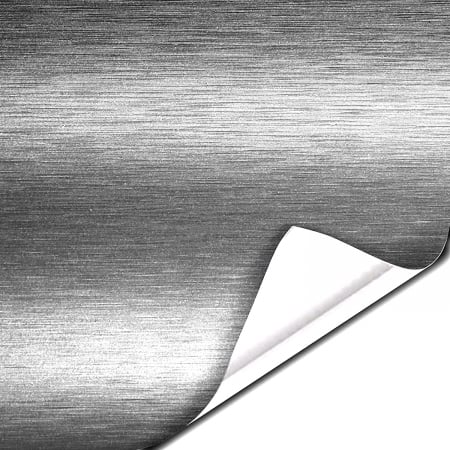 Folii Metalice - Folie colantare auto Aluminiu Polisat Argintiu (1m x 1,52m)