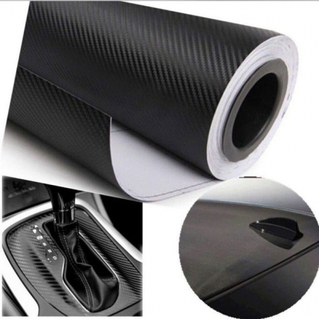 Folie colantare auto Carbon 3D Negru, 3m x 1,27m [2]
