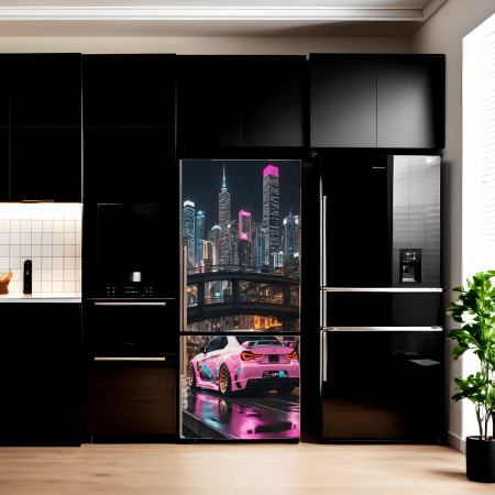 Decorare Locuinta - Folie imprimata color pentru decor Frigider, dimensiune 200 x 90cm, model: AVX-FR05