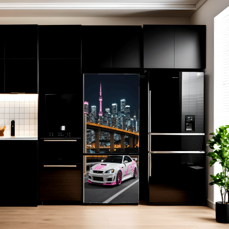 Decorare Locuinta - Folie imprimata color pentru decor Frigider, dimensiune 200 x 90cm, model: AVX-FR06