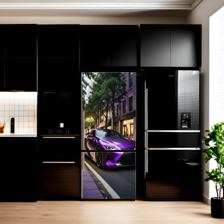 Decorare Locuinta - Folie imprimata color pentru decor Frigider, dimensiune 200 x 90cm, model: AVX-FR07