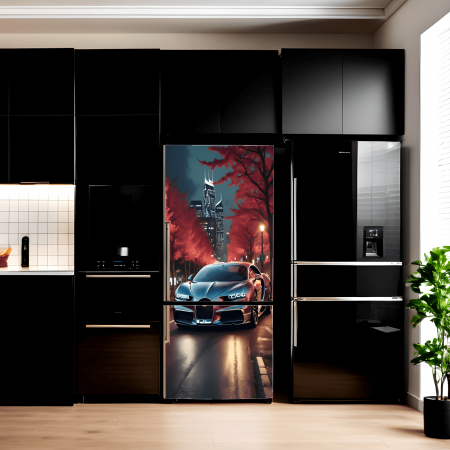 Stickere si Printuri - Folie imprimata color pentru decor Frigider, dimensiune 200 x 90cm, model: AVX-FR08