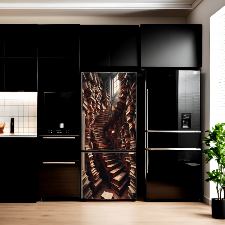 Decorare Locuinta - Folie imprimata color pentru decor Frigider, dimensiune 200 x 90cm, model: AVX-FR10