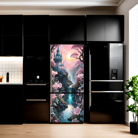 Decorare Locuinta - Folie imprimata color pentru decor Frigider, dimensiune 200 x 90cm, model: AVX-FR13
