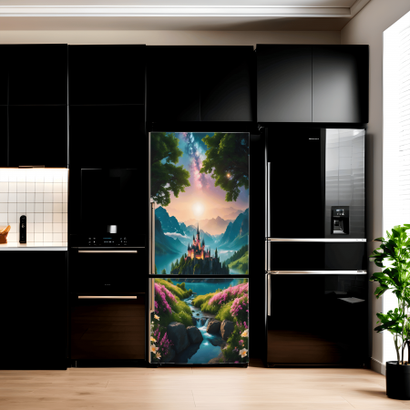 Decorare Locuinta - Folie imprimata color pentru decor Frigider, dimensiune 200 x 90cm, model: AVX-FR15