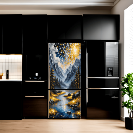 Stickere si Printuri - Folie imprimata color pentru decor Frigider, dimensiune 200 x 90cm, model: AVX-FR18