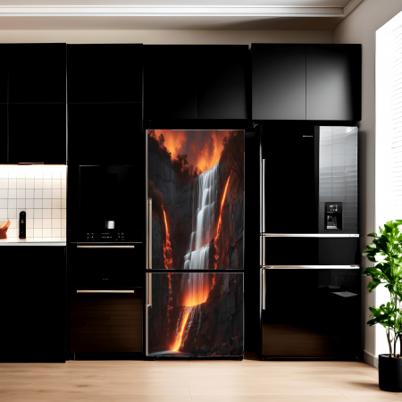 Decorare Locuinta - Folie imprimata color pentru decor Frigider, dimensiune 200 x 90cm, model: AVX-FR19