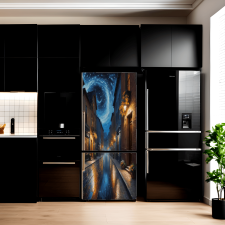 Decorare Locuinta - Folie imprimata color pentru decor Frigider, dimensiune 200 x 90cm, model: AVX-FR30
